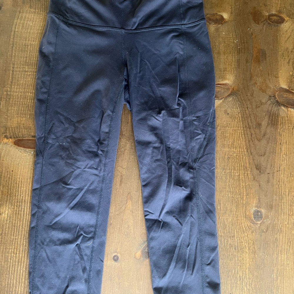 Athleta Navy Blue Crop Leggings Size Small